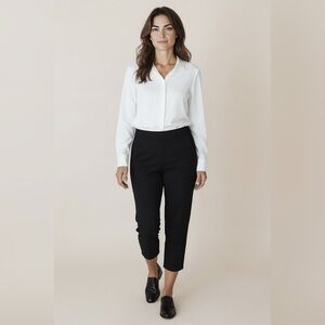 J. Crew Women's Black Pants Remi Side Zip Sz 12P Pockets Career Office Travel